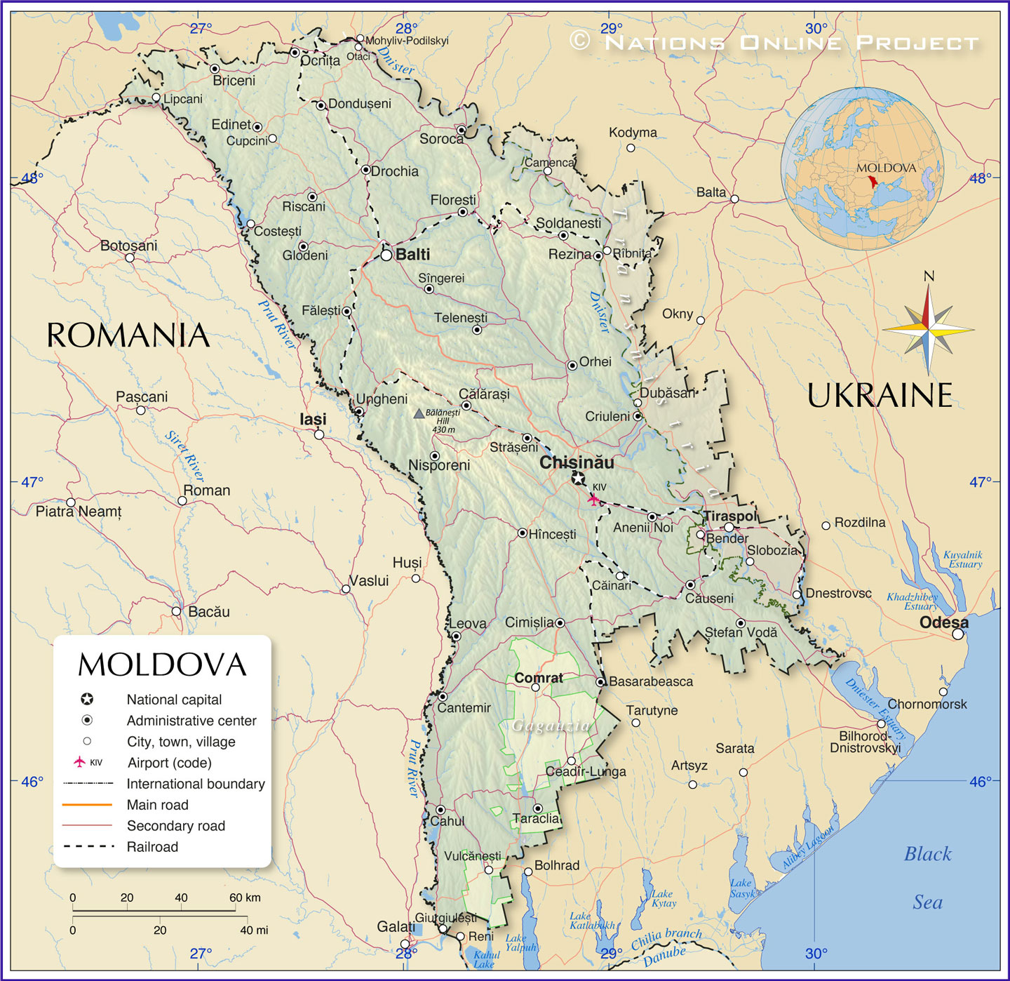 Moldova Map