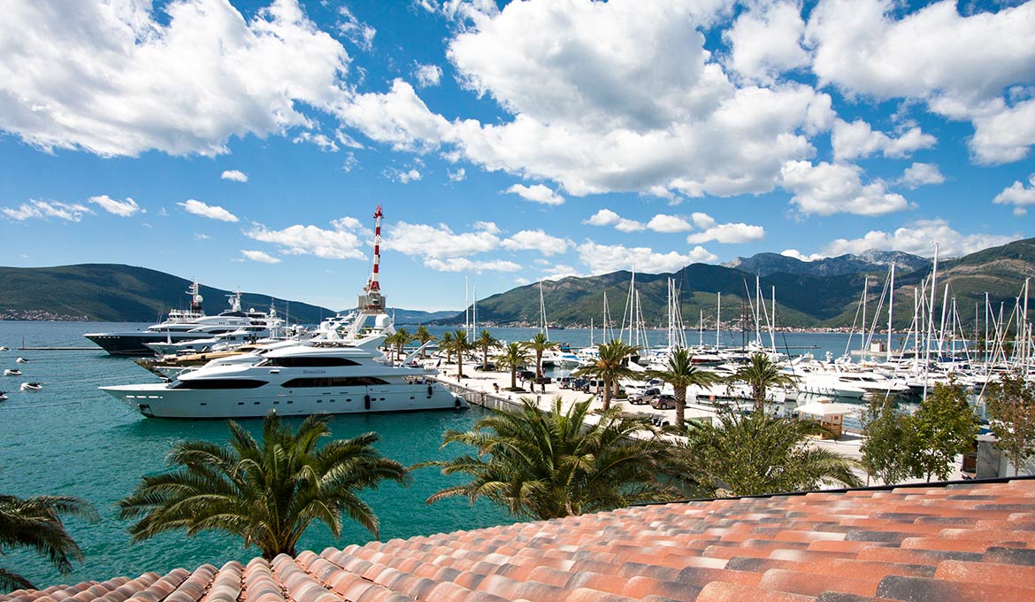 luxury yacht marina, Porto Montenegro Marina