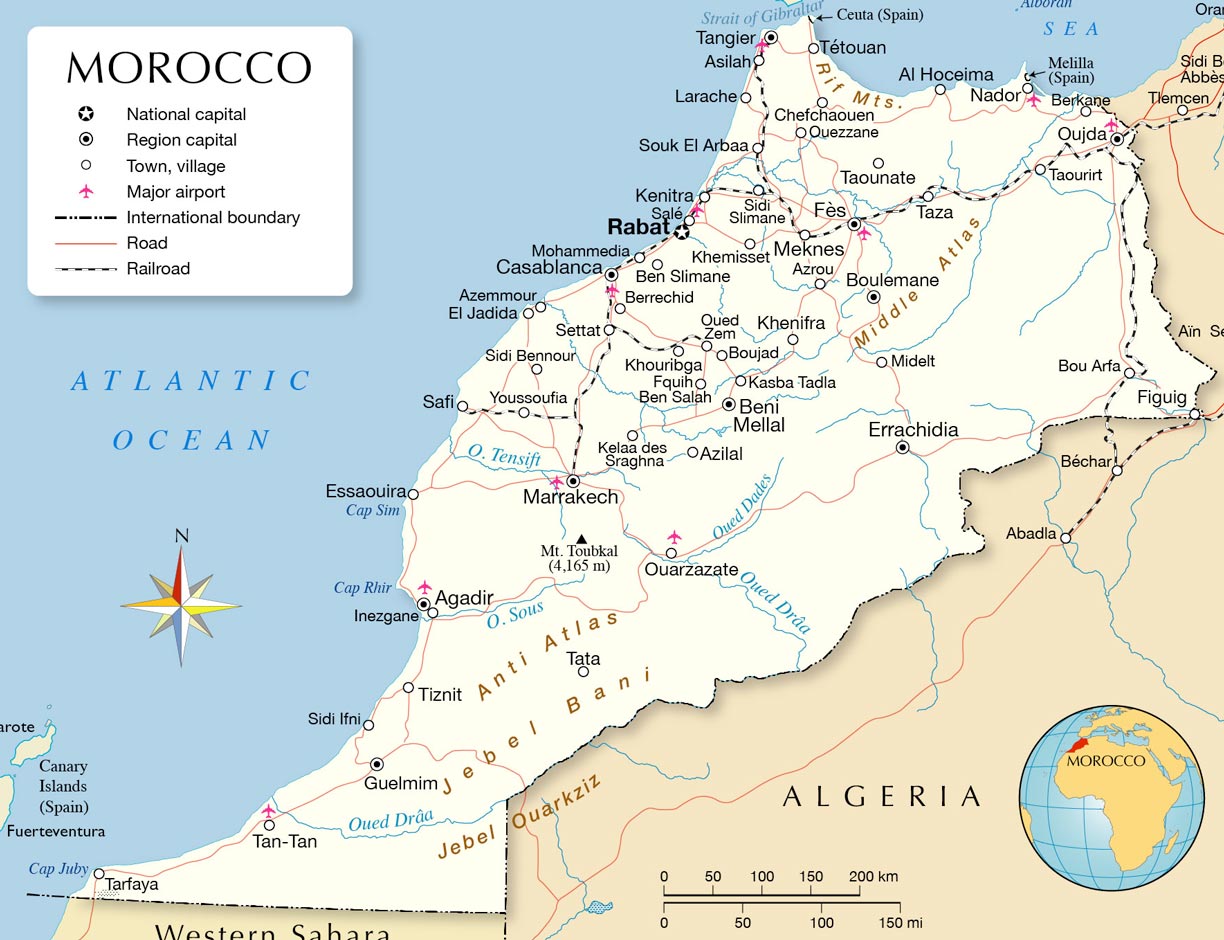 Morocco Map