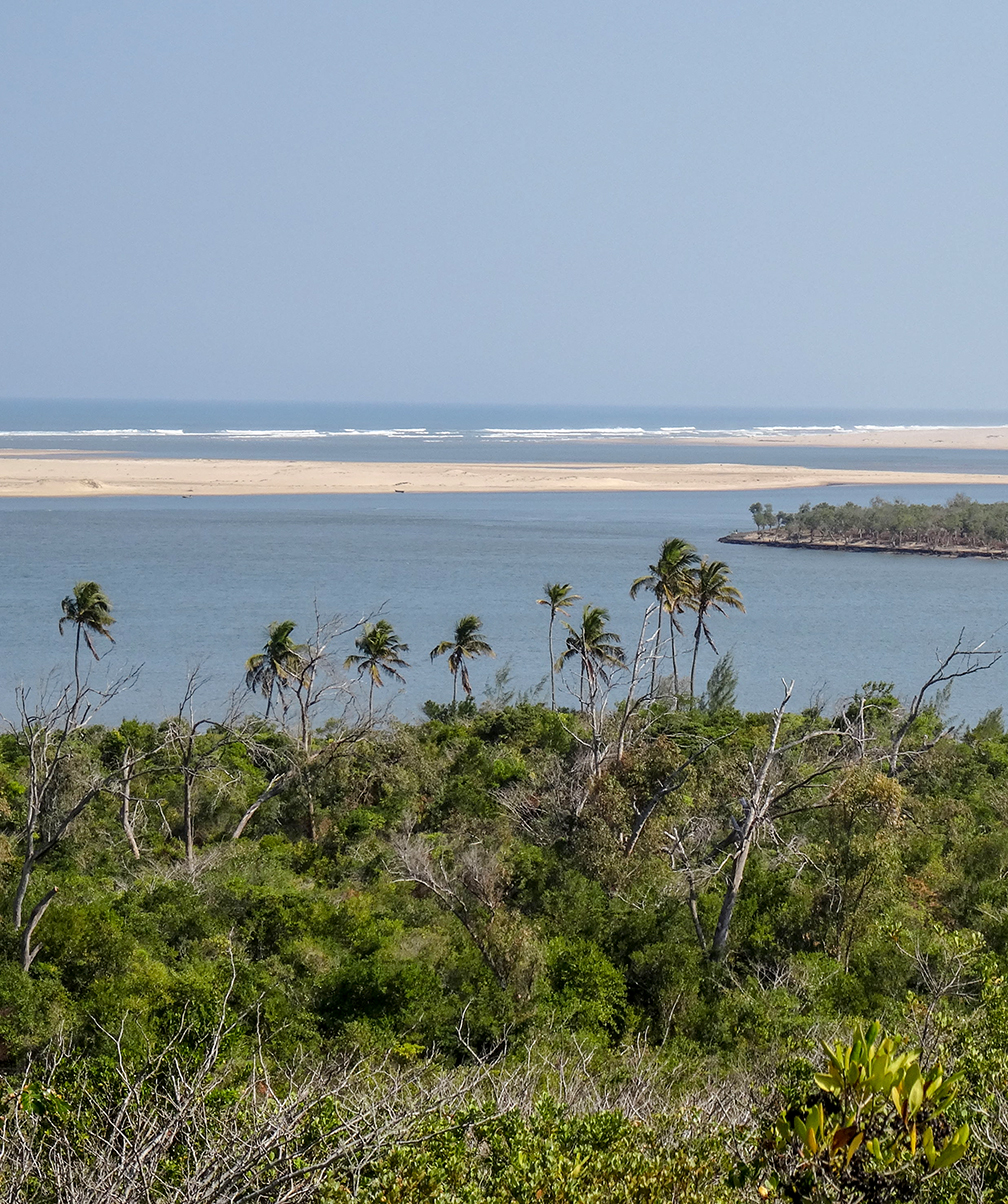 Limpopo River at the Indian Ocean in Mozambique