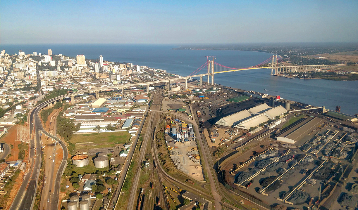 View of the Maputo–Katembe bridge, Maputo, Mozambique