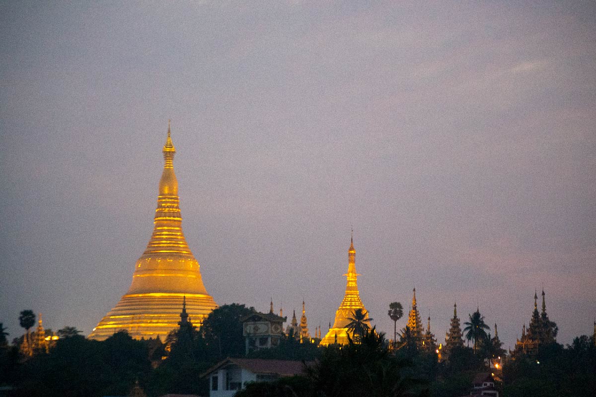 Shwedagon pagoda in Yangon