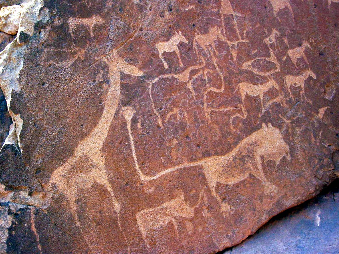 Lion Petroglyph, Twyfelfontein, Namibia