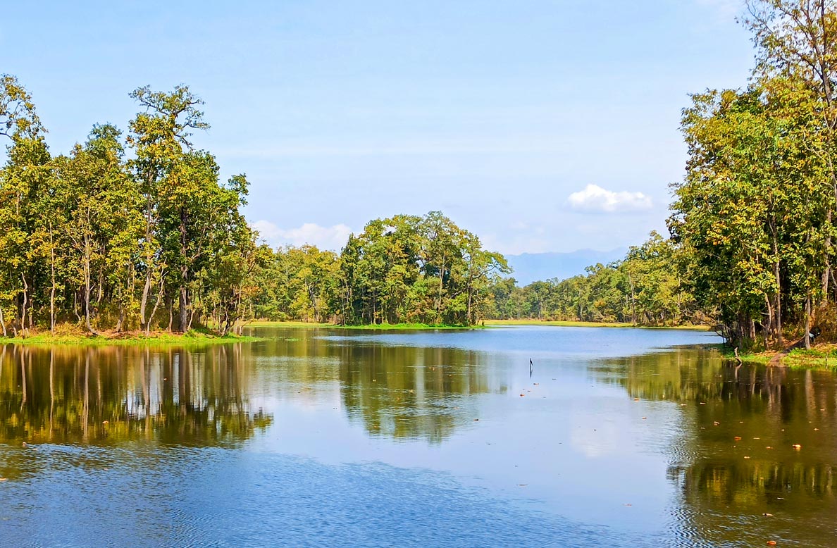 Beeshazari taal (20 thousand lakes), a wetland in Chitwan National Park, Nepal.