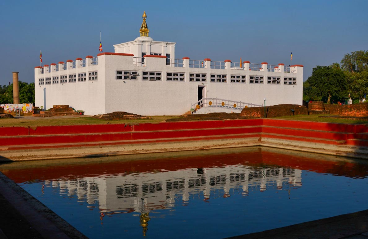 Maya Devi Temple in Lumbini, the place Buddh was born, Nepal.