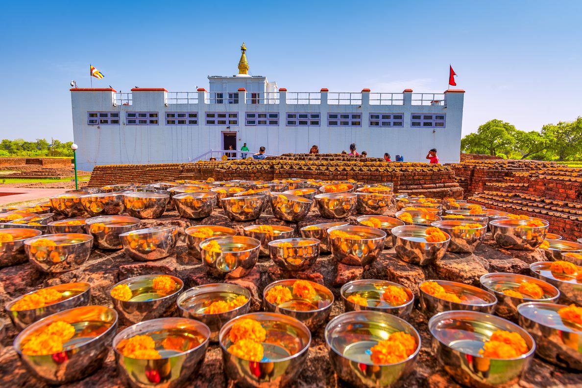 The Maya Devi Temple in Lumbini, the birthplace of Siddhartha Gautama, Nepal