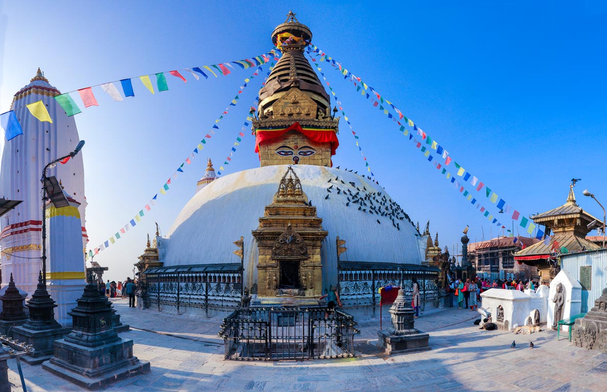 Swayambhunath stupa, Kathmandu Valley, Nepal