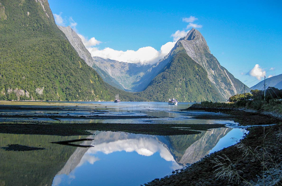 Milford Sound and Mitre Peak, Fiordland National Park, New Zealand