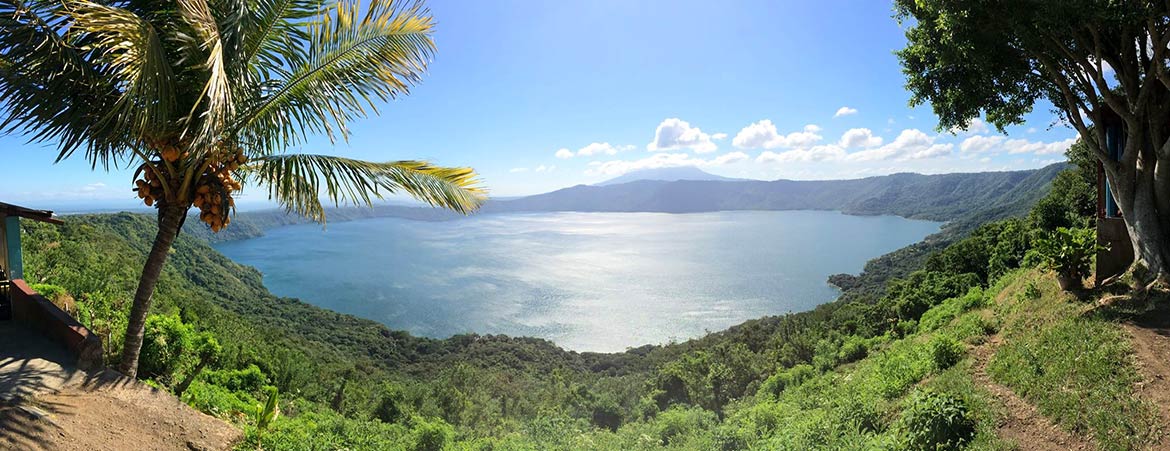 Laguna de Apoyo lake, Masaya and Granada departments