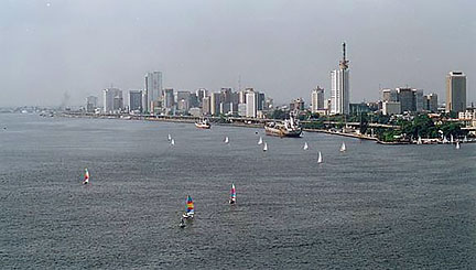 Lagos Island from Victoria Island, Nigeria
