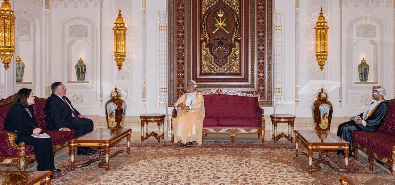 Pompeo Visit to HH Sultan Haitham bin Tariq in Muscat, Oman