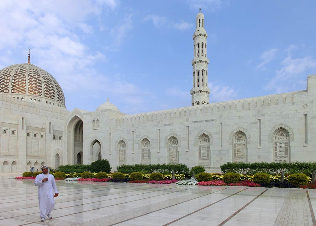 Sultan Qaboos Grand Mosque in Muscat, Oman