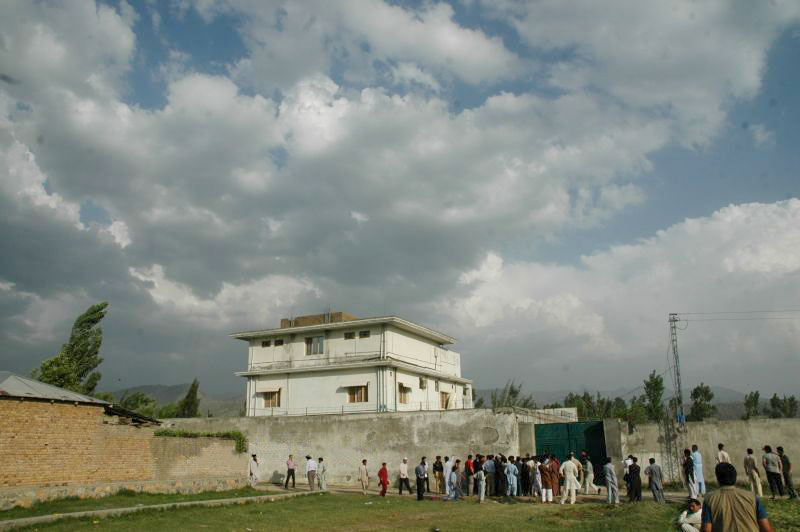 Osama bin Laden compound in Abbottabad, before demolition