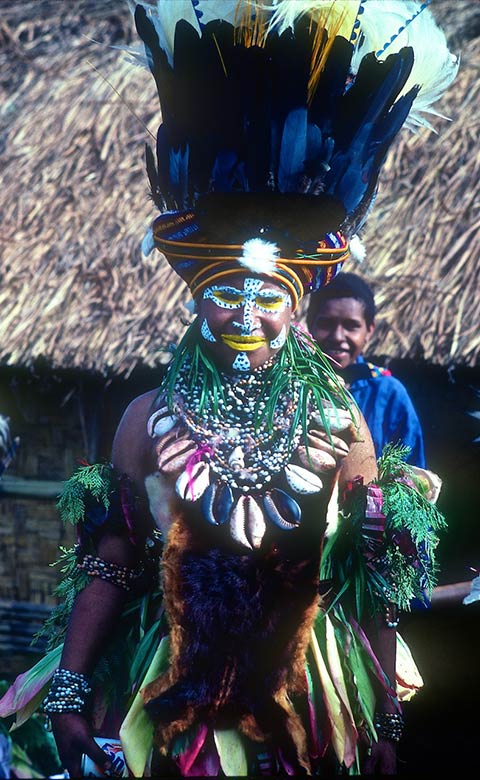 Papua Mt Hagen Female Dancer