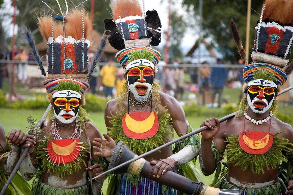 Tribal dancers, Goroka, Eastern Highlands, Papua New Guinea