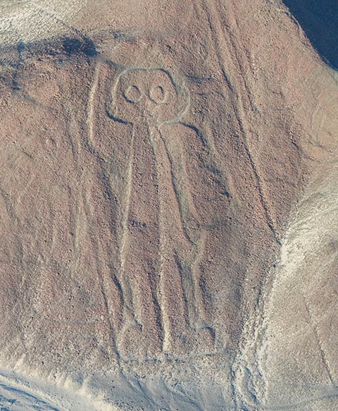 Owlman, Nazca lines, Peru
