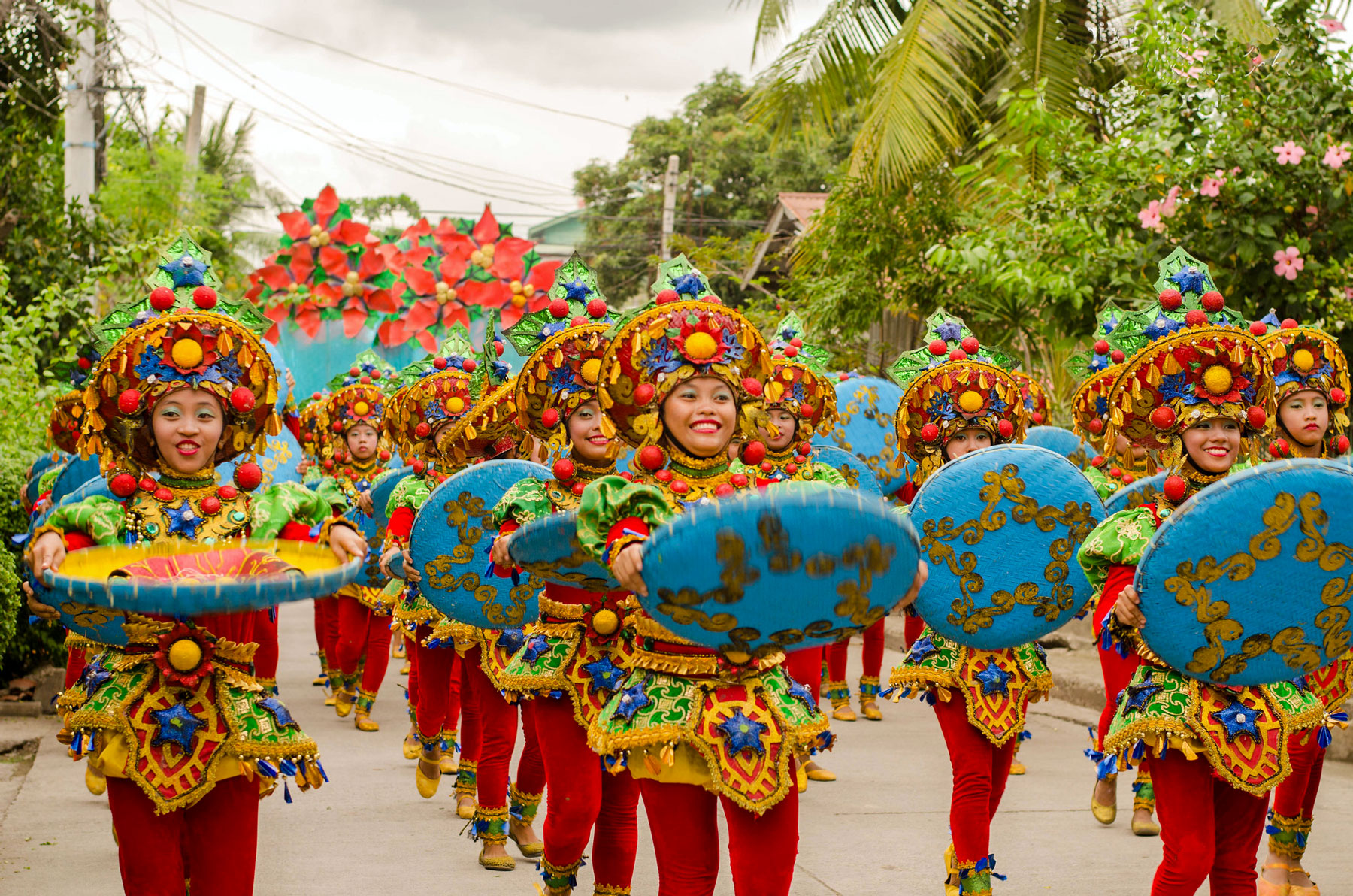 Performers at the Dagitab Festival in the City of Naga, Cebu.
