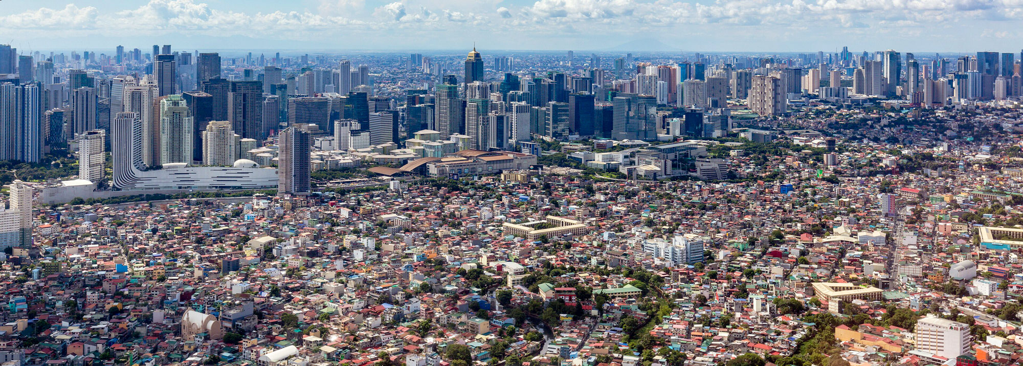 Panorama of Metro Manila. 