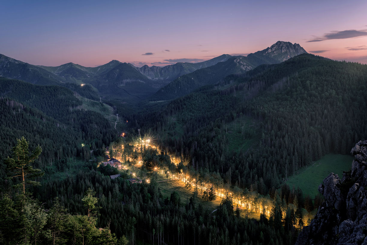 Alpine Tatra Mountains in the Tatra National Park of Poland