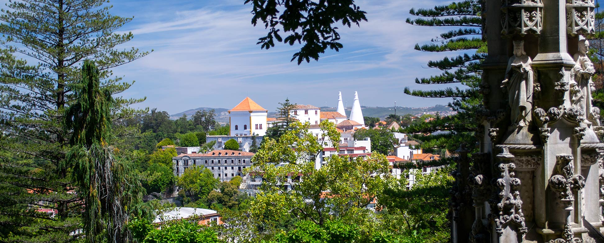 Palace of Sintra as seen from the Quinta da Regaleira