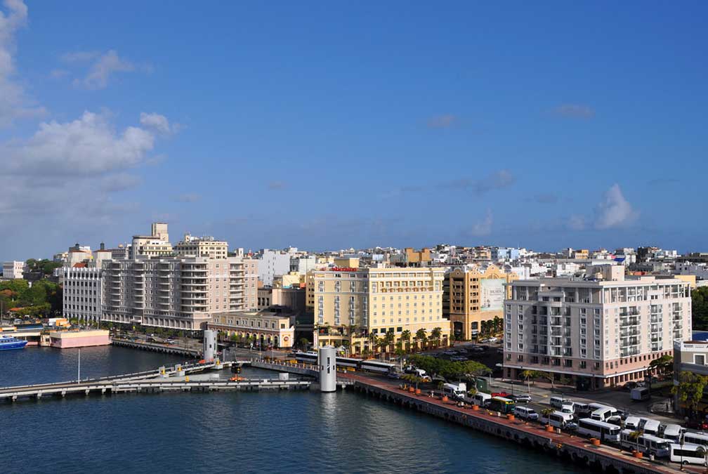 Old San Juan seafront at Calle Marina