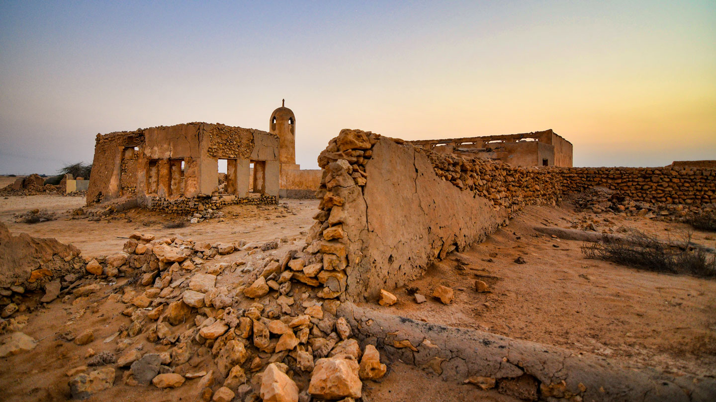 Al Jumail, abandoned pearling and fishing village, Qatar