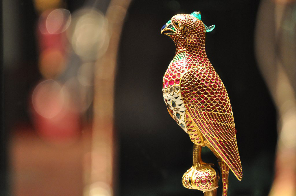 Jewelled Falcon at the Museum of Islamic Art, Doha