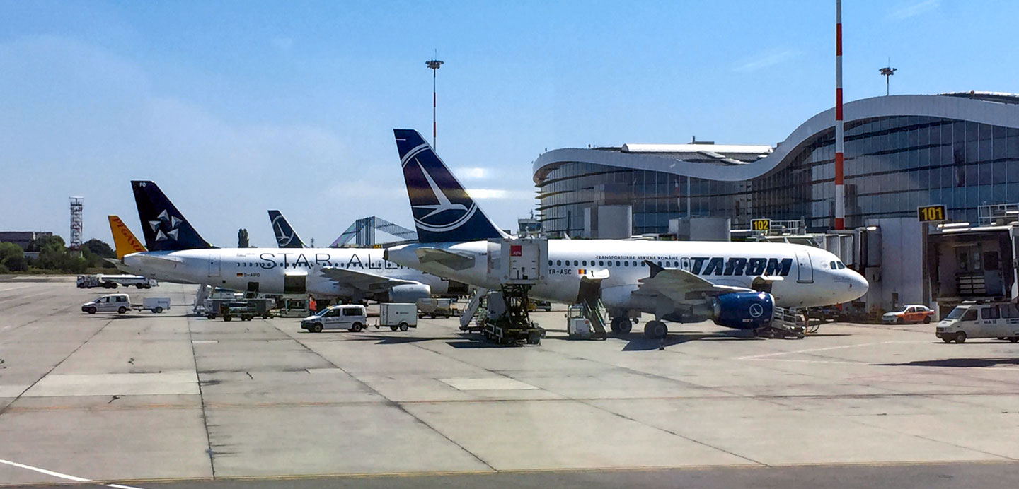 Henri Coandă International Airport in Bucharest, Romania