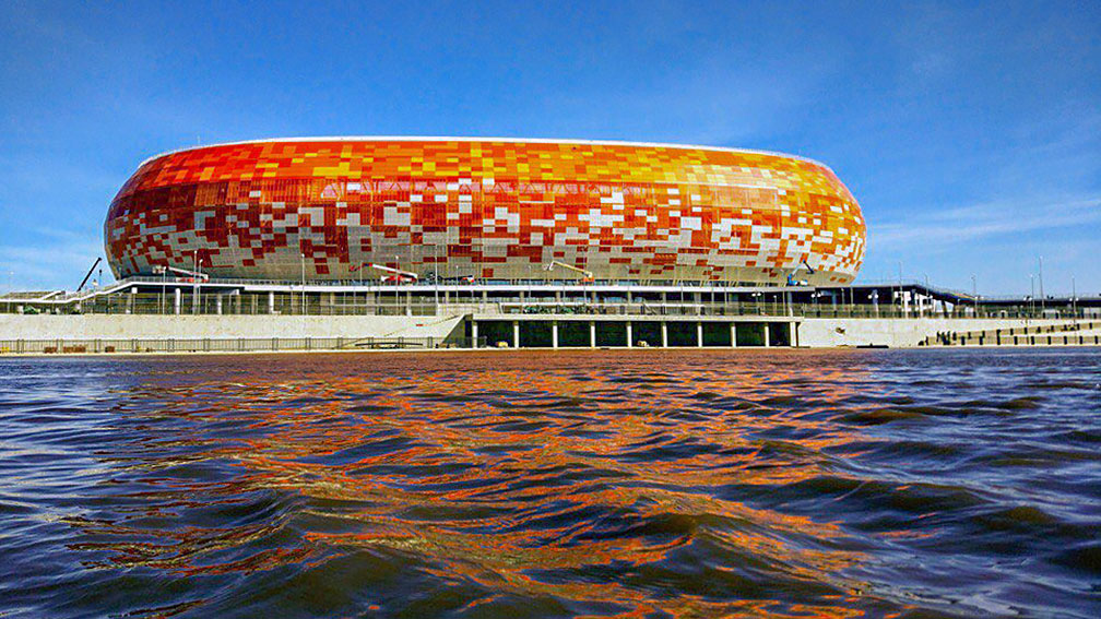 Mordovia Arena football stadium in Saransk