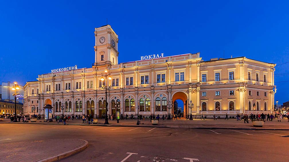 Moskovsky railway terminus in Saint Petersburg 