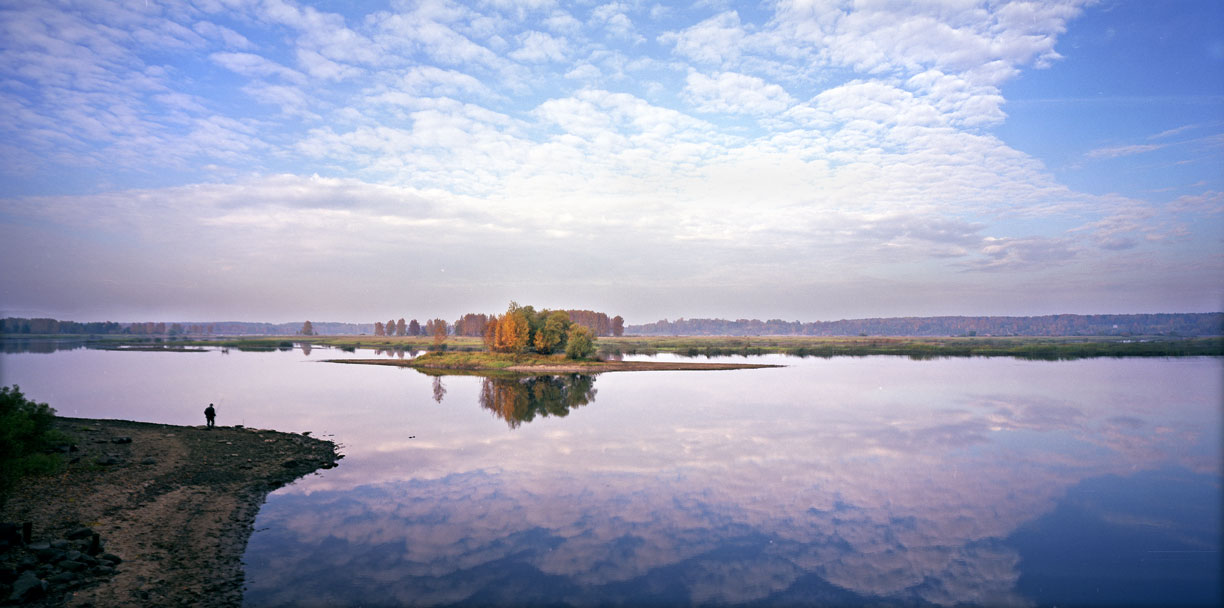 The upper reaches of the Volga near the town of Myishkin.