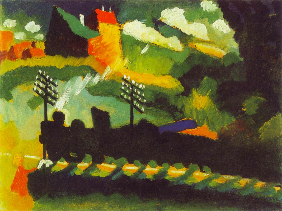 Murnau with railway and castle- Wassily Kandinsky Tourism In Russia