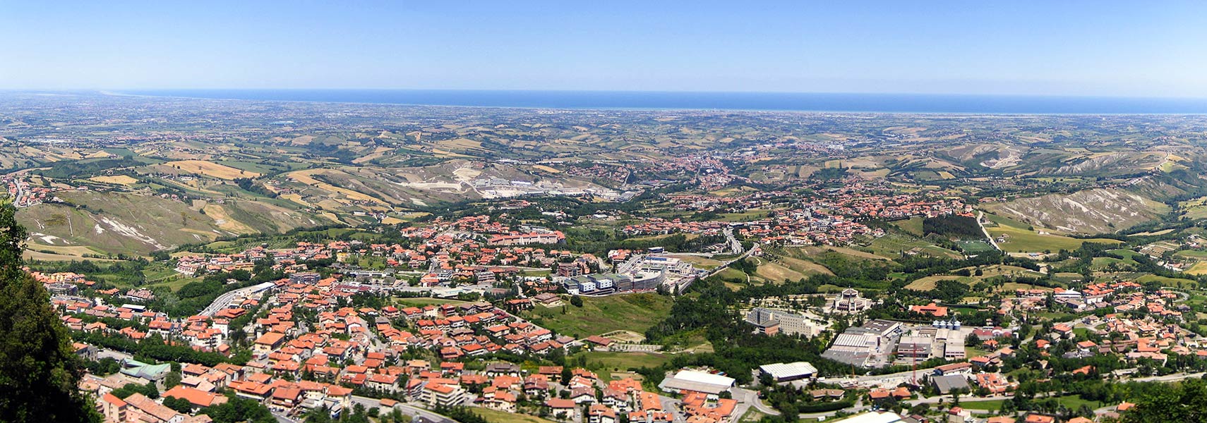Panoramic view from San Marino City 