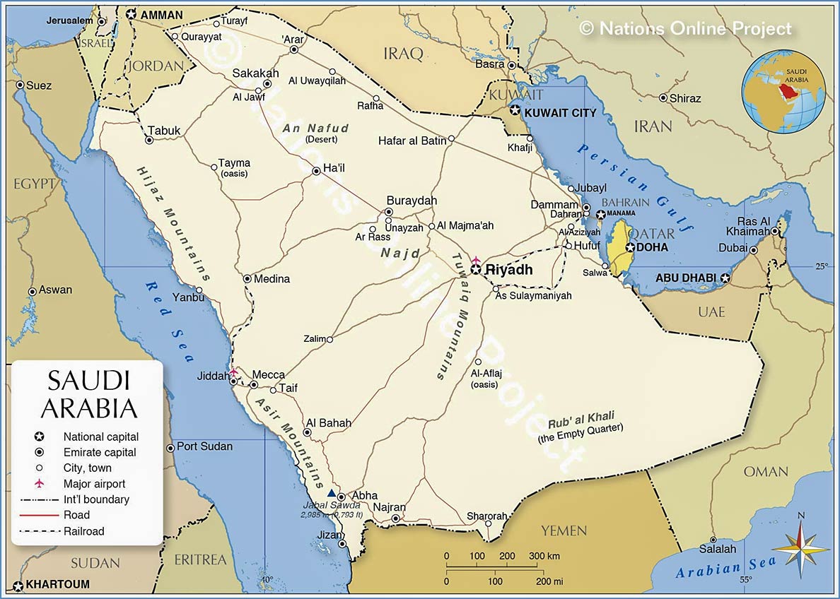 Saudi Arabia Map