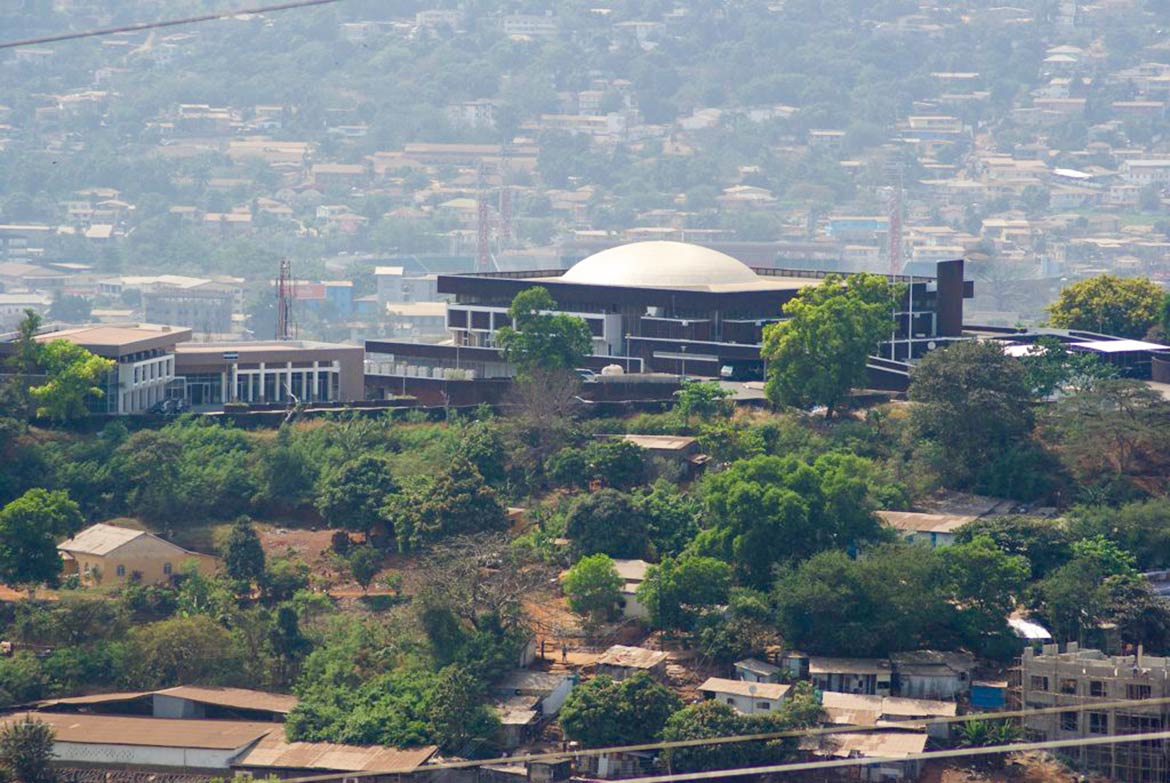 Parliament building of Sierra Leone in Freetown