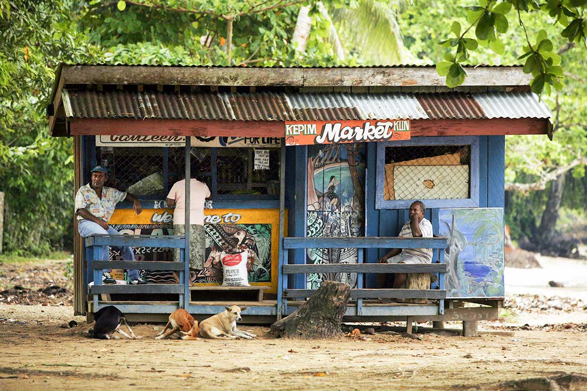 Malu'u, the village on Malaita, Cape Astolabe, Solomon Islands