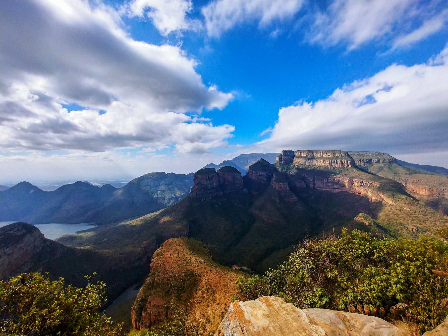"Three Rondavels" and the Blyde River Canyon in Mpumalanga province