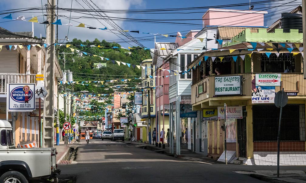 Brazil Street in Castries, Saint Lucia