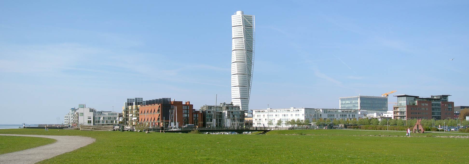 Turning Torso in Västra hamnen in Malmö, Sweden