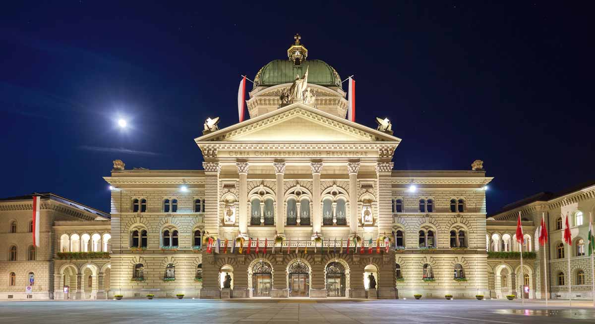 Federal Palace of Switzerland in Bern