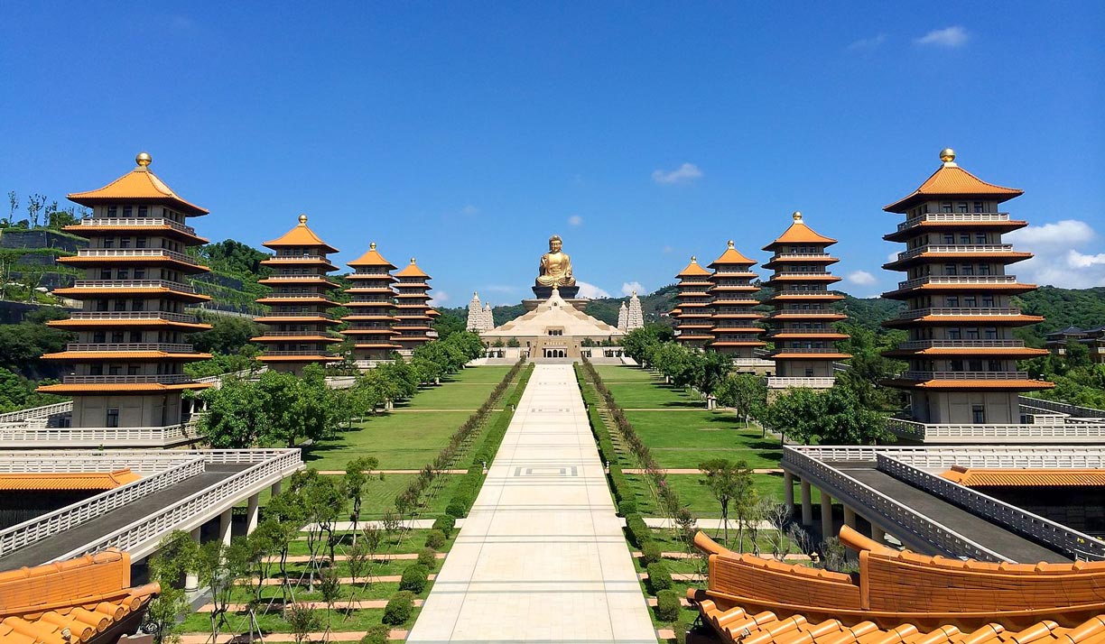 Fo Guang Shan Buddha Museum complex in Kaohsiung, Taiwan