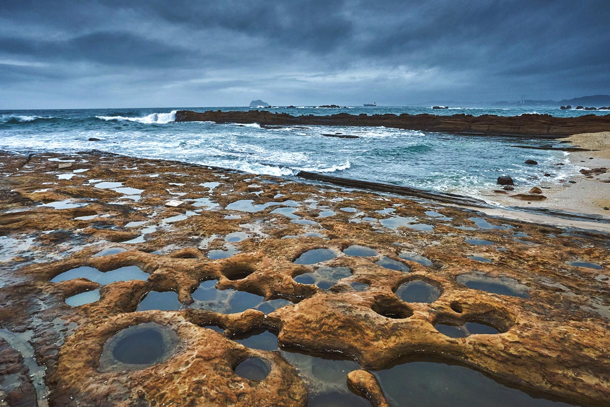 Coast of Yehliu Geopark in Wanli district