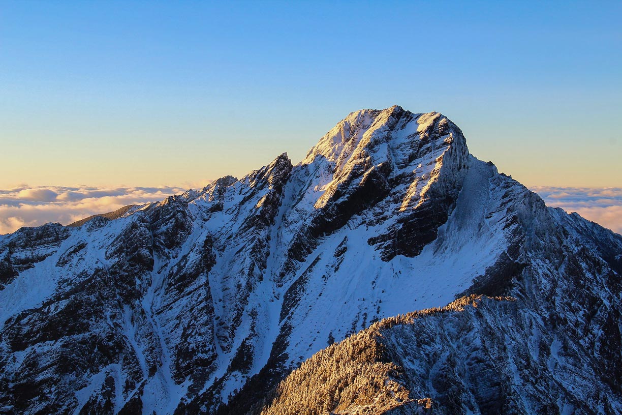 Yu Shan mountain peak, Taiwan