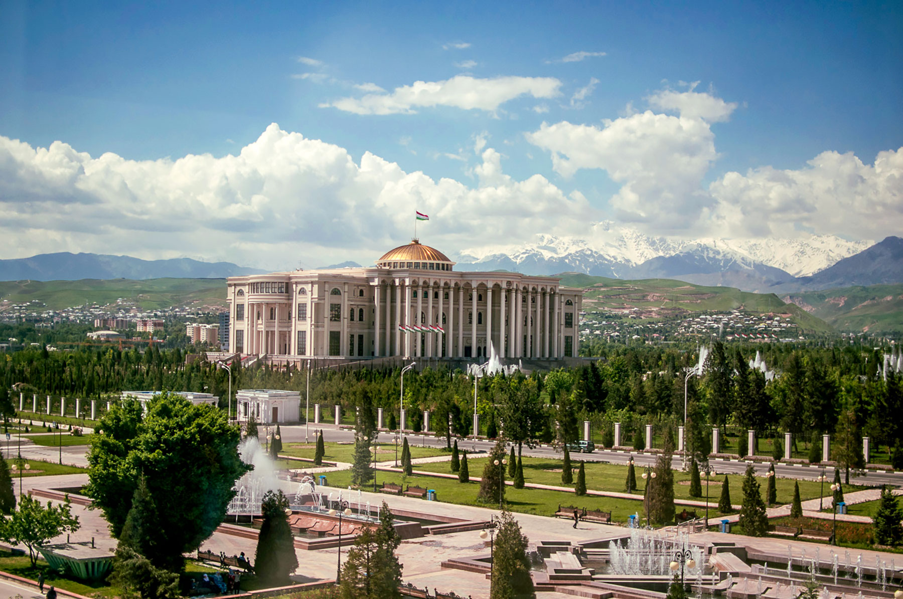 Palace of the Nation, the official residence of the President of Tajikistan, in Dushanbe, Tajikistan