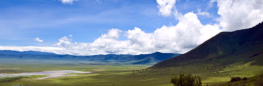 Ngorongoro Crater in the Ngorongoro Conservation Area, Tanzania