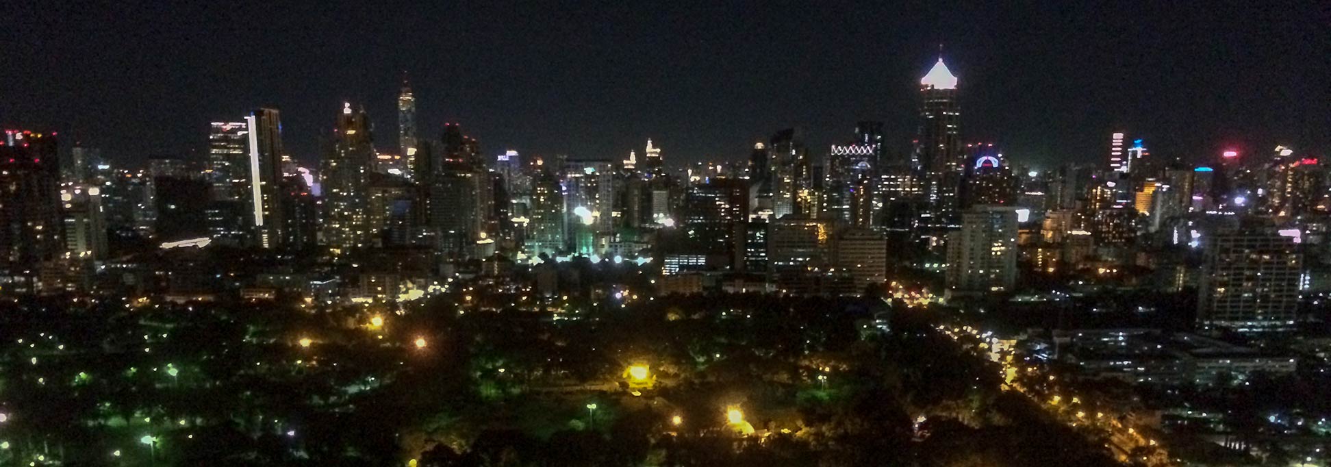 Bangkok at night, seen from State Tower