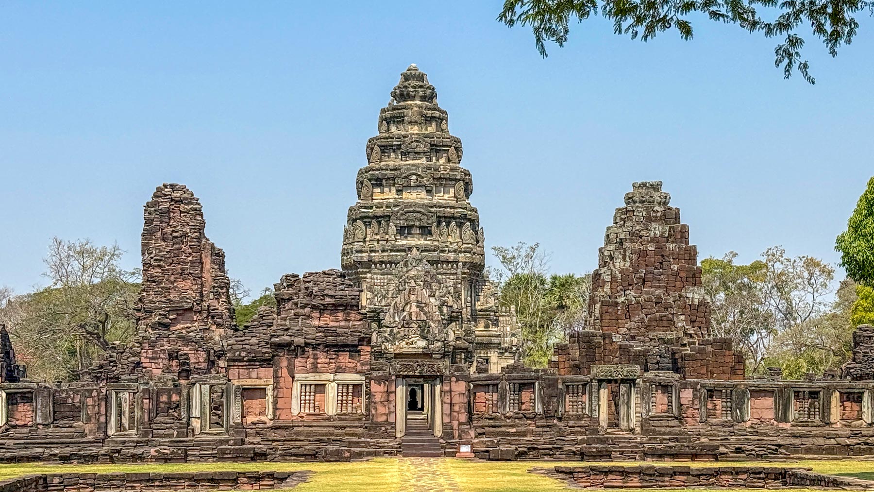 Khmer temple ruins in Phimai Historical Park, ‎⁨Phimai⁩, ⁨Nakhon Ratchasima⁩⁩, Thailand.