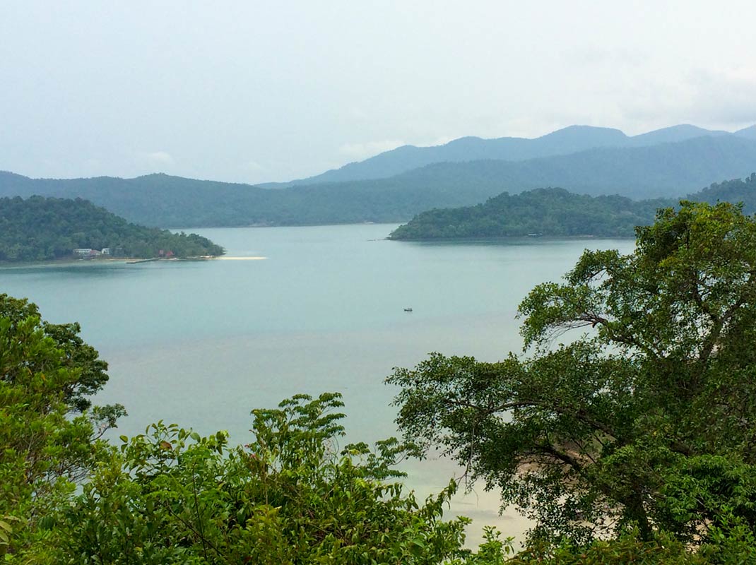 View of mountainous Ko Chang (Elephant Island), Gulf of Thailand