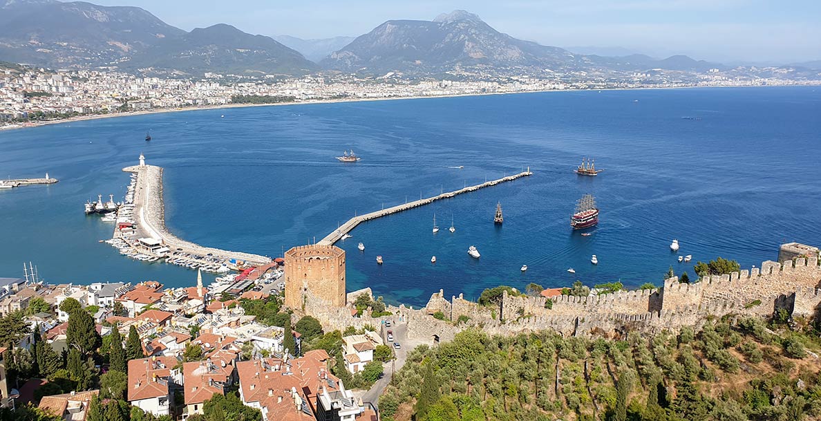 View of the port of Antalya, Turkey Tourism In Turkey