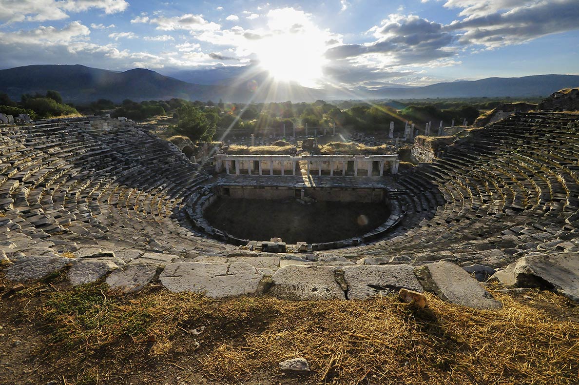 Theater complex in Aphrodisias, Turkey